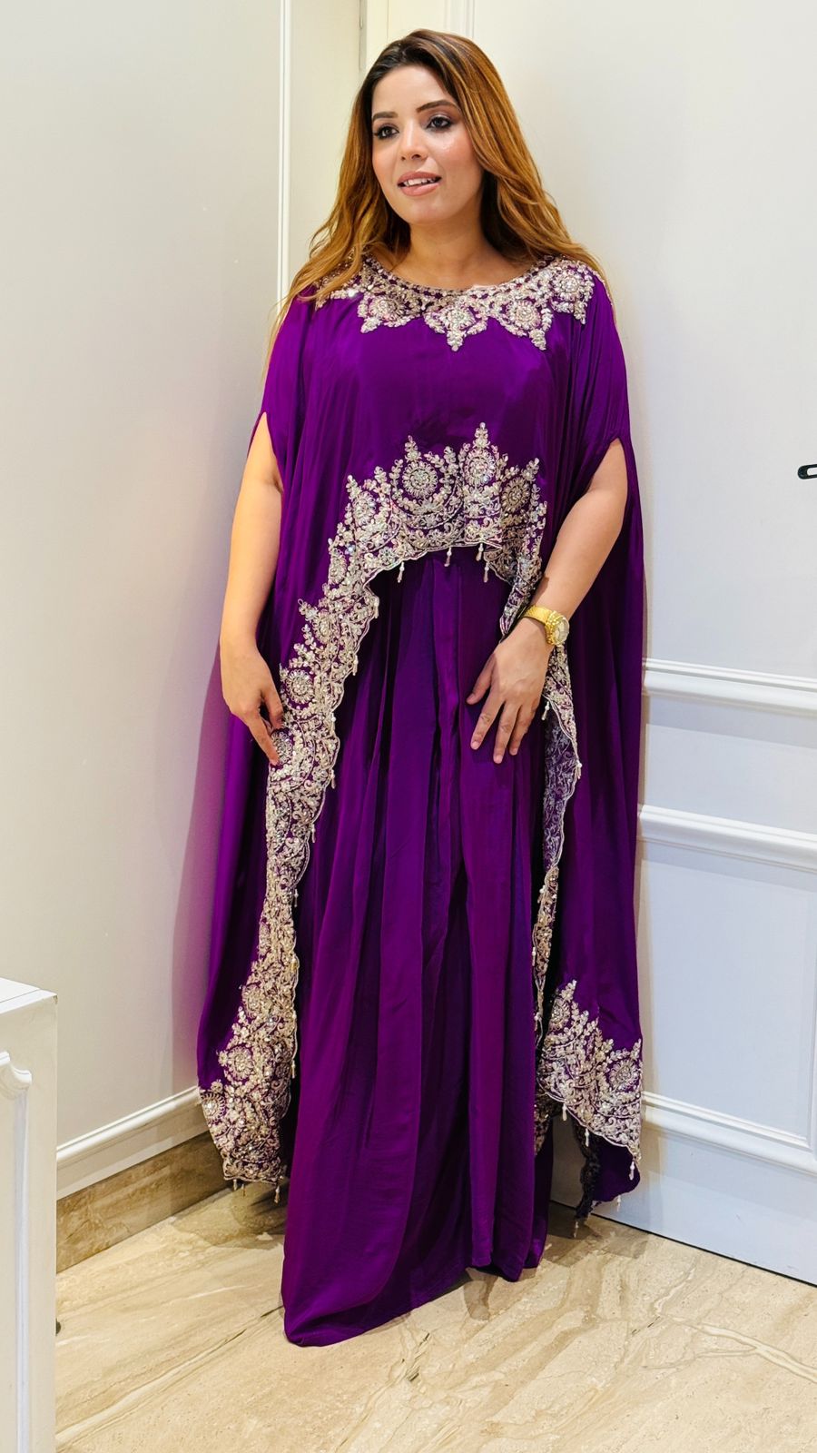 Eira Kaftan Set- Red, Purple, Yellow, Orange